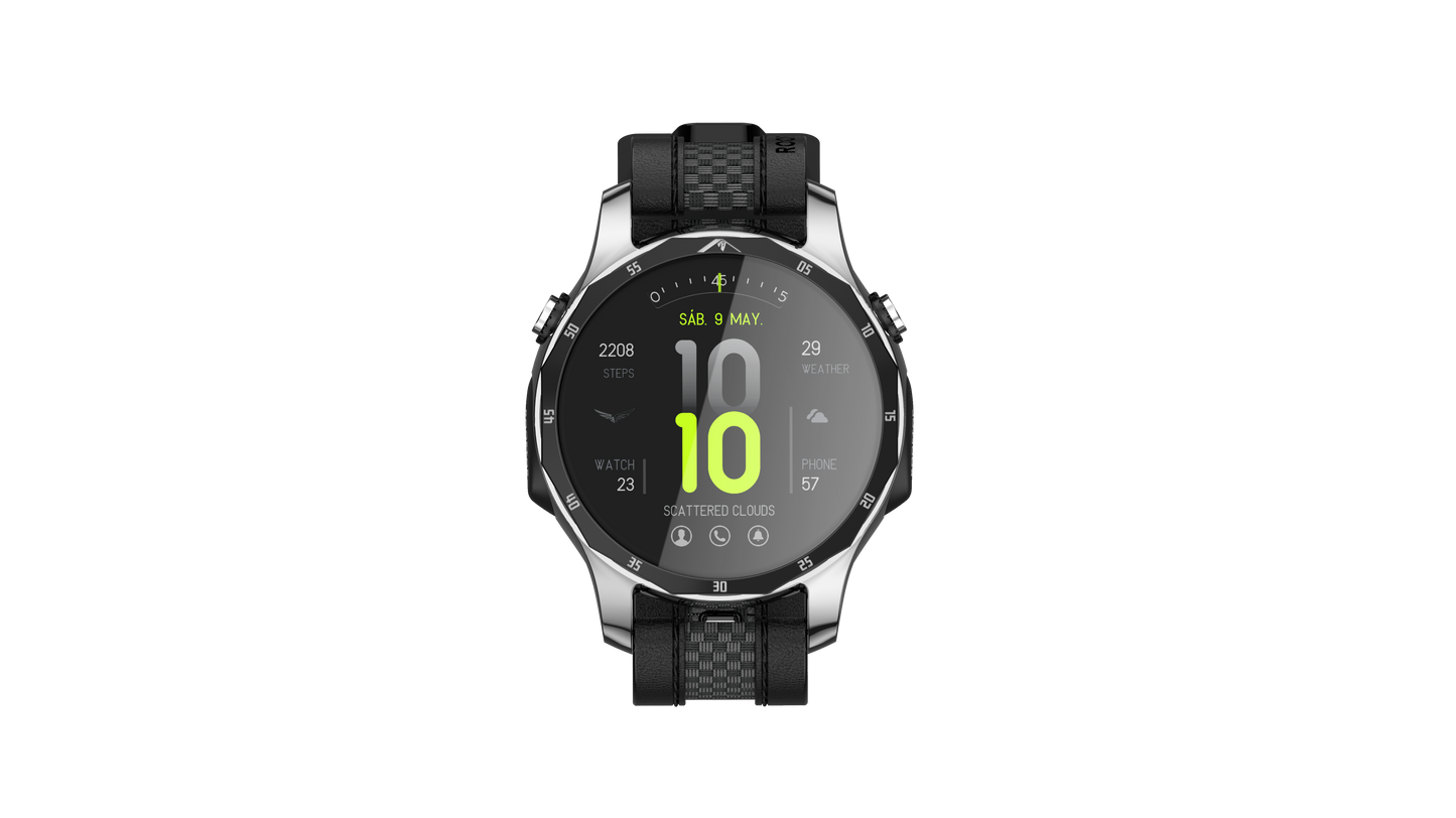 Rooftop Shark AI-10 Smart Watch with TWS Earbuds Built-in